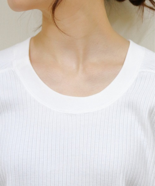 tシャツ MEYAME/メヤメ　オブロングネックショートスリーブ　OBLONG NECK SHORT SLEEVE レディース セール】MEYAME/メヤメ オブロングネックショートスリーブ