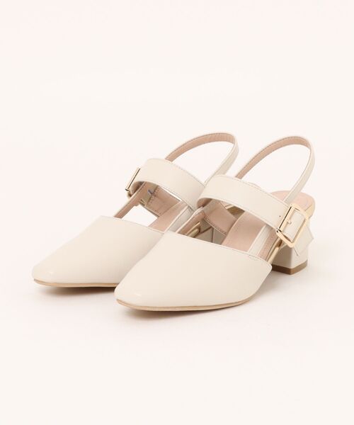 ChiffonFit(シフォンフィット)の「【ChiffonFit】レディースエレガンスパンプス(パンプス・レディース・ブラック/アイボリー・23.5cm/24.0cm)」の2枚目の写真