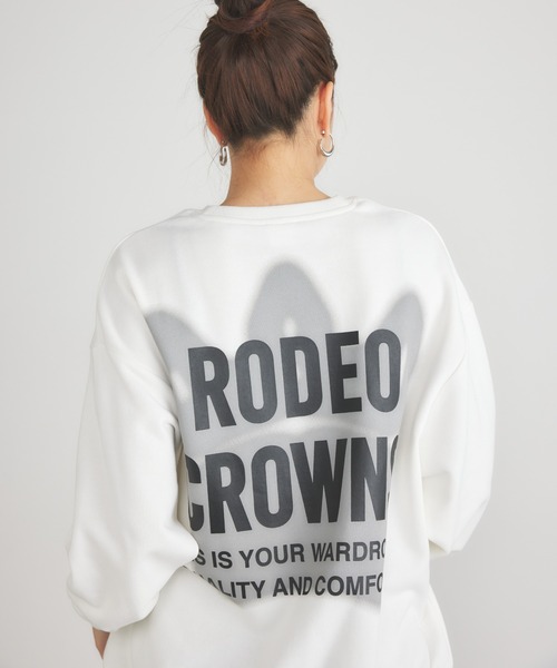 RODEO CROWNS WIDE BOWL(ロデオクラウンズワイドボウル)の「王冠 ロゴスウェット(スウェット・レディース・ピンク/イエロー/オフホワイト/ブラック・FREE)」の21枚目の写真