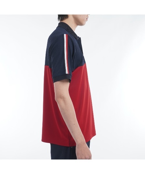 TOMMY HILFIGER GOLF（トミー ヒルフィガー ゴルフ）の「ｶﾗｰﾌﾞﾛｯｸ 半袖ﾎﾟﾛｼｬﾂ（ポロシャツ・メンズ・ホワイト/レッド/ネイビー・L/M/LL）」の11枚目の写真