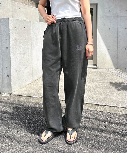 ANME（アンメ）の「ピグメント加工ANMEエンブロイダリーロゴスウェットパンツ（スウェットパンツ・レディース・ネイビー/ベージュ/ブラック・XL/XXL/M/L）」の18枚目の写真