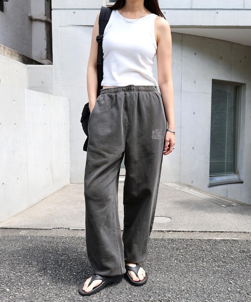 ANME（アンメ）の「ピグメント加工ANMEエンブロイダリーロゴスウェットパンツ（スウェットパンツ・レディース・ネイビー/ベージュ/ブラック・XL/XXL/M/L）」の21枚目の写真