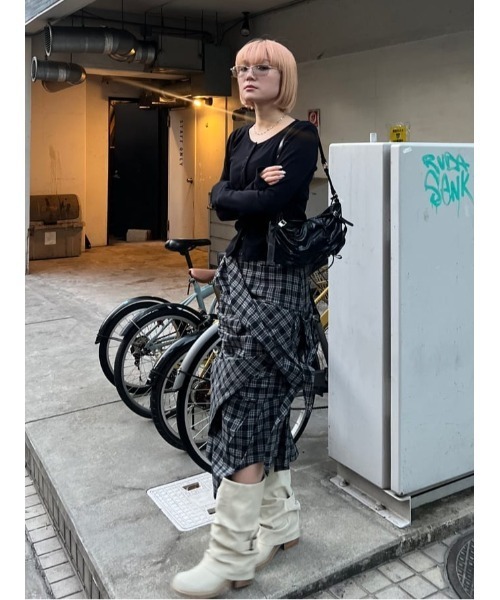 セール】THROW 2P BUTTON L/S CD ツーピー ボタン ロング