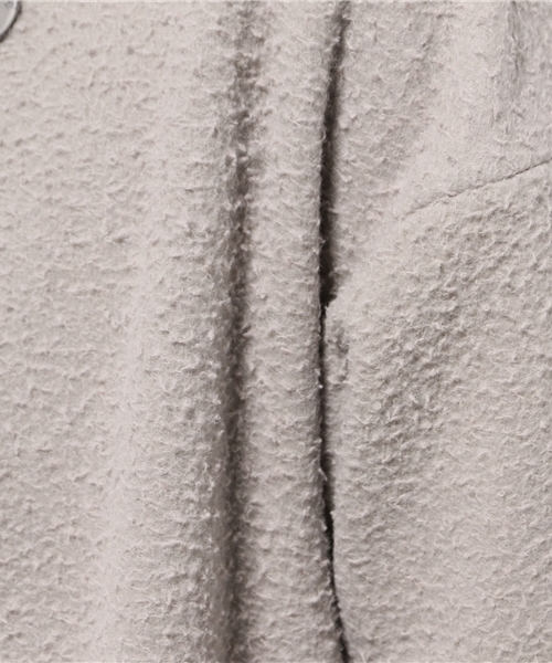 ESTNATION（エストネーション）の「ESTNATION ノーカラーマキシコート（ノーカラージャケット・レディース・ライトグレー/ネイビー・38/36）」の13枚目の写真