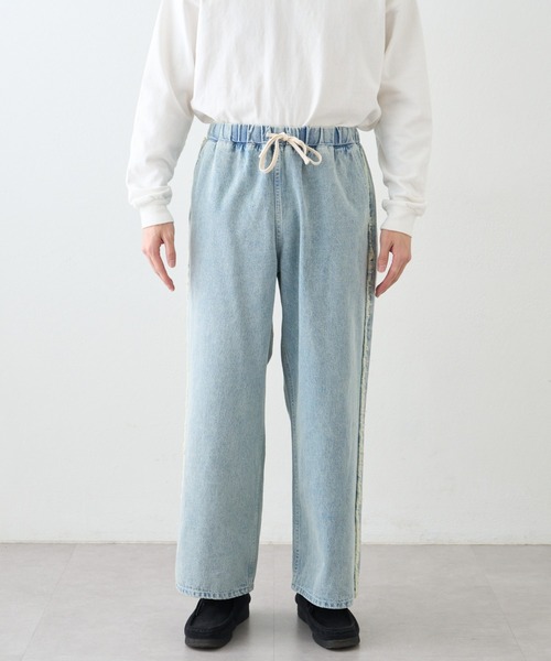 SOUNDSGOOOOD(サウンズグッド)の「【SOUNDS GOOOOD】デニムフリンジワイドパンツ(デニムパンツ・レディース・グレー/サックスブルー/オレンジ・ONE SIZE)」の22枚目の写真