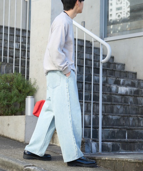 SOUNDSGOOOOD(サウンズグッド)の「【SOUNDS GOOOOD】デニムフリンジワイドパンツ(デニムパンツ・レディース・グレー/サックスブルー/オレンジ・ONE SIZE)」の18枚目の写真