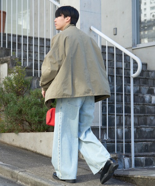 SOUNDSGOOOOD(サウンズグッド)の「【SOUNDS GOOOOD】デニムフリンジワイドパンツ(デニムパンツ・レディース・グレー/サックスブルー/オレンジ・ONE SIZE)」の19枚目の写真