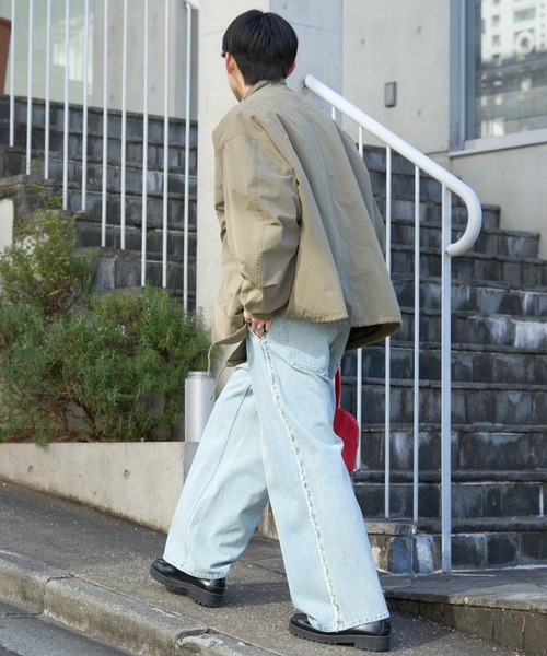 SOUNDSGOOOOD(サウンズグッド)の「【SOUNDS GOOOOD】デニムフリンジワイドパンツ(デニムパンツ・レディース・グレー/サックスブルー/オレンジ・ONE SIZE)」の20枚目の写真