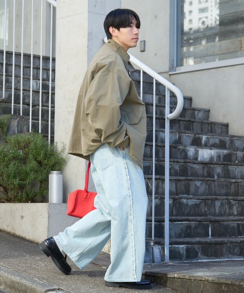 SOUNDSGOOOOD(サウンズグッド)の「【SOUNDS GOOOOD】デニムフリンジワイドパンツ(デニムパンツ・レディース・グレー/サックスブルー/オレンジ・ONE SIZE)」の21枚目の写真