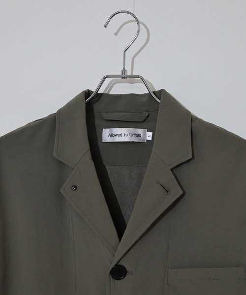 FUNALIVE（ファンアライブ）の「4WAY Stretch Tailored Jacket / ストレッチテーラードジャケット unisex（テーラードジャケット・メンズ・ブラック/チャコール/カーキ・M/XL/L）」の7枚目の写真