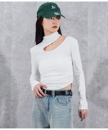 ANAP | アシンメトリータイトトップス(Tシャツ/カットソー)