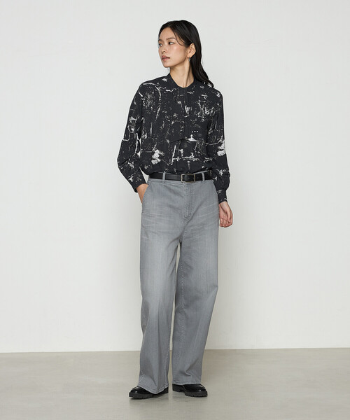 K.T KIYOKO TAKASE（キヨコタカセ）の「10オンス リングオールドストレッチ センタープレスデニム（デニムパンツ・レディース・ワンウォッシュ/ライトグレー/ライトインディゴブルー・9号/7号/11号）」の16枚目の写真