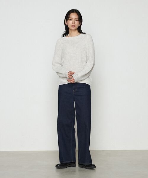 K.T KIYOKO TAKASE（キヨコタカセ）の「10オンス リングオールドストレッチ センタープレスデニム（デニムパンツ・レディース・ワンウォッシュ/ライトグレー/ライトインディゴブルー・9号/7号/11号）」の20枚目の写真