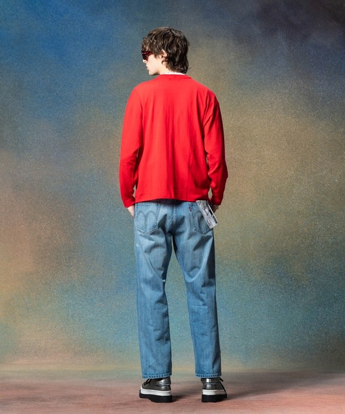 glamb(グラム)の「Round Neck Cardigan / ラウンドネックカーディガン(カーディガン/ボレロ・メンズ・ブラック/レッド・M/L)」の7枚目の写真