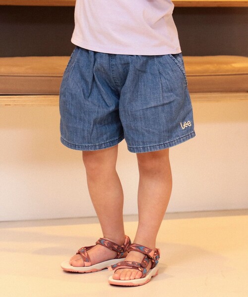 Lee（リー）の「Lee / キュロットパンツ 2025SS（110～150cm）（その他パンツ・キッズ・インディゴブルー/ブルー系その他3/ホワイト系その他5・110/120/130/150/140）」の17枚目の写真
