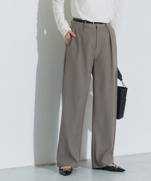 セール】タックカーブパンツ（スラックス）｜Pierrot（ピエロ