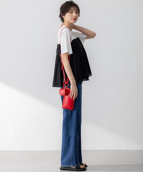 23区オーガンジービスチェコンビカットソー 23区｜【杏さん着用/WEB&一部店舗限定カラーあり】オーガンジー
