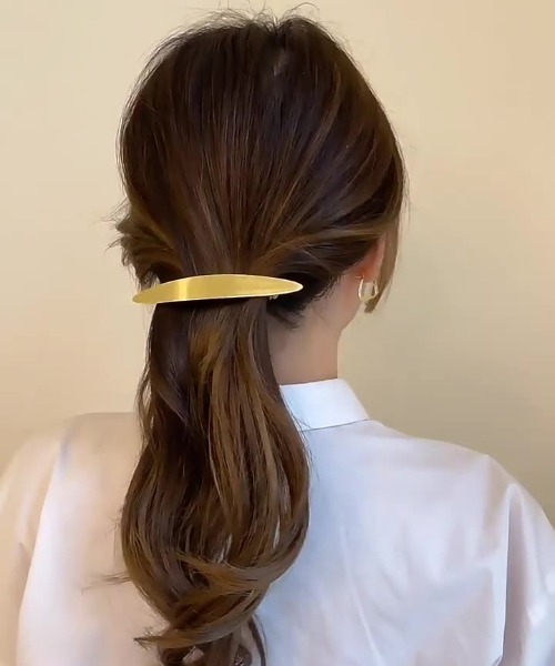 美品⭐️ヘアピン ゴールド 2点セット セール】2pゴールドヘアピン（ヘアピン）｜pyornim（ピョルニム