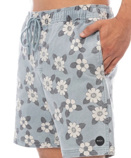 RVCA（ルーカ）の「RVCA メンズ ESCAPE ELASTIC PRINT SHORT 17 ショートパンツ 【2025年春夏モデル】/ルーカウエストゴムショートパンツ（その他パンツ・メンズ・グレー系その他・SMALL/X-LARGE/LARGE）」の4枚目の写真