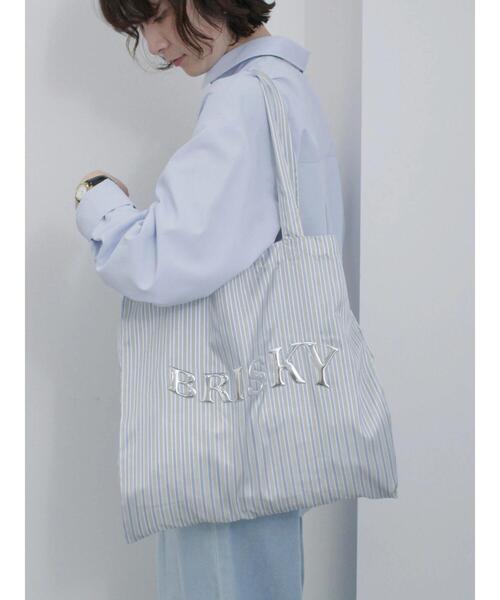 Samansa Mos2 blue（サマンサモスモスブルー）の「メタルプリントトート（ハンドバッグ・レディース・ブルー/シルバー/オフホワイト/グレー・F）」の20枚目の写真