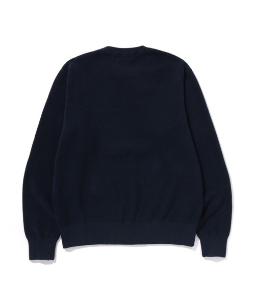 COLLEGE WAFFLE CREWNECK SWEATER（ニット/セーター）｜A BATHING APE
