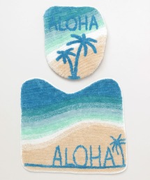 Kahiko（カヒコ）の「【Kahiko】HAWAIIAN TOILETRY COVER＆MAT トイレセット ビーチグラデーション（バス/トイレグッズ）」