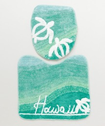 Kahiko（カヒコ）の「【Kahiko】HAWAIIAN TOILETRY COVER＆MAT トイレセット ビーチグラデーション（バス/トイレグッズ）」
