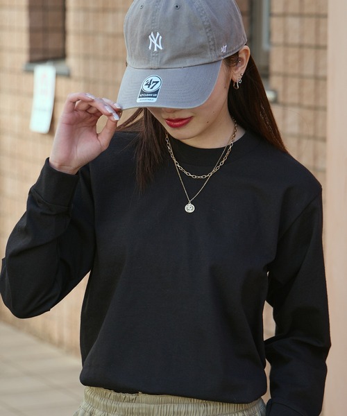 PRO CLUB （プロクラブ）の「▲PRO CLUB Heavyweight T-SHIRTS/プロクラブ 6.5オンス ヘビーウェイト 114 クルーネック 長袖Tシャツ 無地Tシャツ ロンT カットソー 秋物 秋服 2026年秋冬（Tシャツ/カットソー・レディース・ホワイト/ブラック・S/M/L/XL）」の2枚目の写真