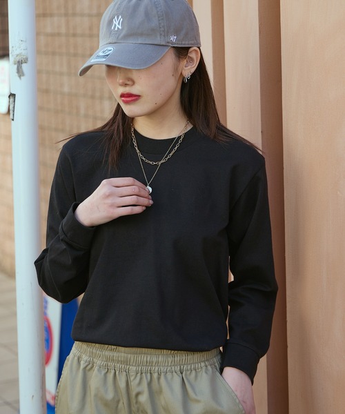 PRO CLUB （プロクラブ）の「▲PRO CLUB Heavyweight T-SHIRTS/プロクラブ 6.5オンス ヘビーウェイト 114 クルーネック 長袖Tシャツ 無地Tシャツ ロンT カットソー 秋物 秋服 2026年秋冬（Tシャツ/カットソー・レディース・ホワイト/ブラック・S/M/L/XL）」の8枚目の写真