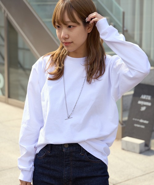 PRO CLUB （プロクラブ）の「▲PRO CLUB Heavyweight T-SHIRTS/プロクラブ 6.5オンス ヘビーウェイト 114 クルーネック 長袖Tシャツ 無地Tシャツ ロンT カットソー 秋物 秋服 2026年秋冬（Tシャツ/カットソー・レディース・ホワイト/ブラック・S/M/L/XL）」の13枚目の写真