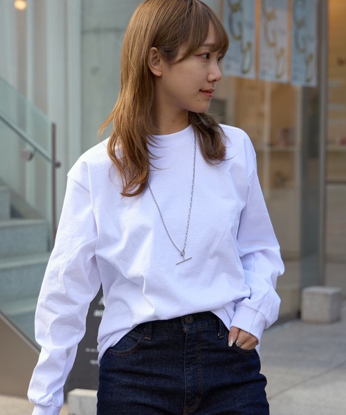 PRO CLUB （プロクラブ）の「▲PRO CLUB Heavyweight T-SHIRTS/プロクラブ 6.5オンス ヘビーウェイト 114 クルーネック 長袖Tシャツ 無地Tシャツ ロンT カットソー 秋物 秋服 2026年秋冬（Tシャツ/カットソー・レディース・ホワイト/ブラック・S/M/L/XL）」の15枚目の写真
