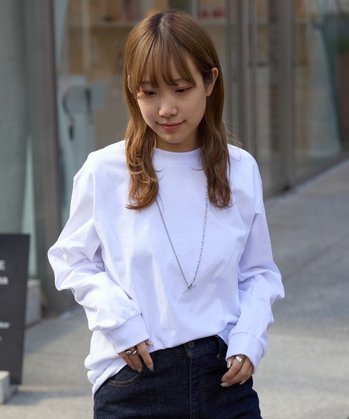 PRO CLUB （プロクラブ）の「▲PRO CLUB Heavyweight T-SHIRTS/プロクラブ 6.5オンス ヘビーウェイト 114 クルーネック 長袖Tシャツ 無地Tシャツ ロンT カットソー 秋物 秋服 2026年秋冬（Tシャツ/カットソー・レディース・ホワイト/ブラック・S/M/L/XL）」の16枚目の写真