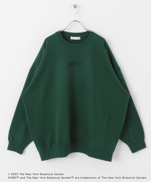 SENSE OF PLACE by URBAN RESEARCH(センスオブプレイスバイアーバンリサーチ)の「NYBG クルーネックルーズスウェットA(スウェット・メンズ・ブラック/ホワイト/グリーン・MEDIUM/LARGE)」の11枚目の写真