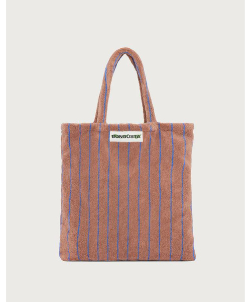 BONGUSTA/ボングスタ naram striped トートバッグ Rouge vif la cle｜【BONGUSTA/ボングスタ】NARAM STRIPED TOTE