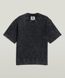 ACID WASH LOOSE SWEATER/ヴィンテージライクウォッシュ加工ショートスリーブスウェット