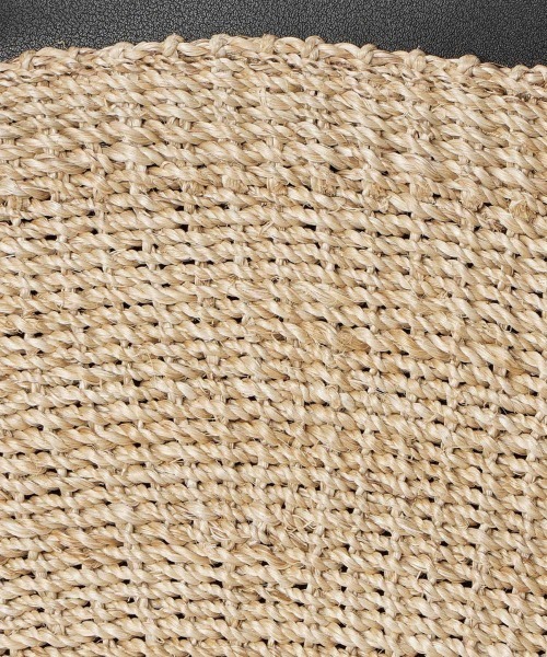 VIOLAd'ORO（ヴィオラドーロ）の「【VIOLAd'ORO (ヴィオラドーロ)】アバカレザートリムカゴバッグ（かごバッグ・レディース・ブラック系その他・FREE）」の9枚目の写真