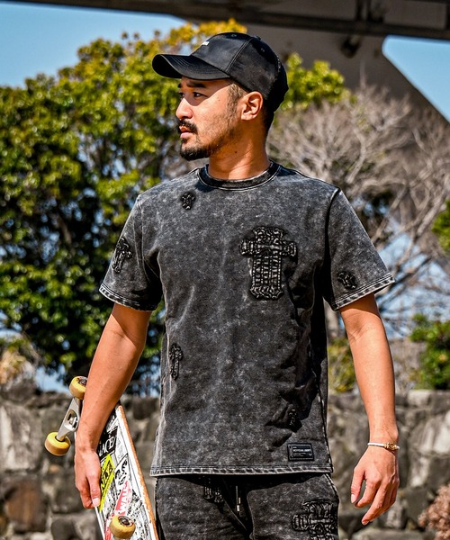 adamsJUGGLER(アダムスジャグラー)の「RTEG M/クロスティー(Tシャツ/カットソー・メンズ・ブラック/ブルー・S/M/L/XL)」の3枚目の写真