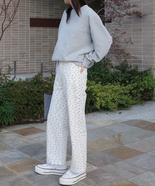 Mela(メラ)の「DAISYドットデニム(デニムパンツ・レディース・ホワイト/ブラック・XS/S/M/L)」の17枚目の写真