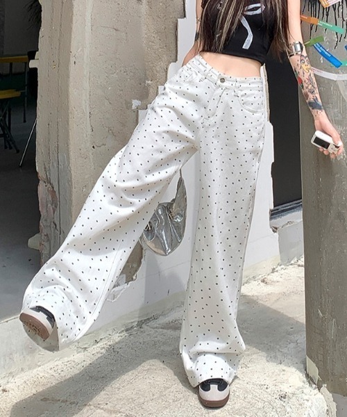 ★日本未入荷★ S MAXMARA ☆ ウォッシュドデニムパンツ LUIS 00's ケミカルウォッシュドワイドパンツ | Lui's(ルイス)メンズ