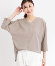 Reflect | 【マシンウォッシュ可／セットアップ可能】ドルマンスリーブVネックブラウス(シャツ/ブラウス)