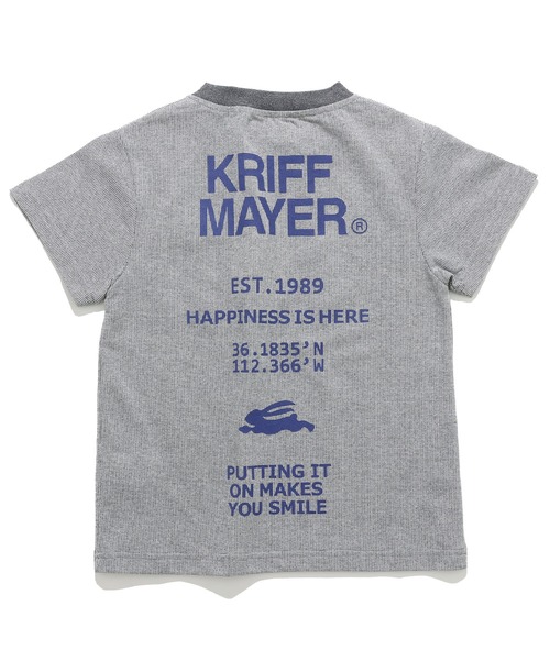 KRIFF MAYER Kid's Collection（クリフメイヤーキッズコレクション）の「さらっとプリントT（ロゴ）（Tシャツ/カットソー・キッズ・カーキ/マスタード/チャコール/グレー・170/120/160/150/140/130）」の21枚目の写真