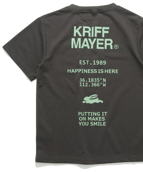 KRIFF MAYER Kid's Collection（クリフメイヤーキッズコレクション）の「さらっとプリントT（ロゴ）（Tシャツ/カットソー・キッズ・カーキ/マスタード/チャコール/グレー・170/120/160/150/140/130）」の18枚目の写真