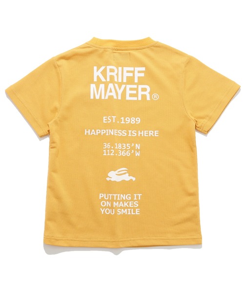 KRIFF MAYER Kid's Collection（クリフメイヤーキッズコレクション）の「さらっとプリントT（ロゴ）（Tシャツ/カットソー・キッズ・カーキ/マスタード/チャコール/グレー・170/120/160/150/140/130）」の16枚目の写真
