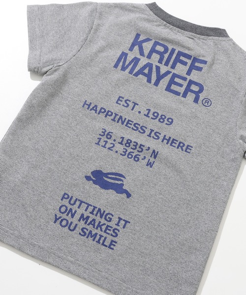 KRIFF MAYER Kid's Collection（クリフメイヤーキッズコレクション）の「さらっとプリントT（ロゴ）（Tシャツ/カットソー・キッズ・カーキ/マスタード/チャコール/グレー・170/120/160/150/140/130）」の10枚目の写真