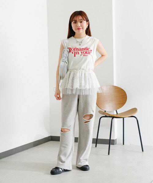 Kastane BIGスウェットパンツ サイズ1 セール】【低身長サイズ/2サイズ展開】BIGスウェットパンツ