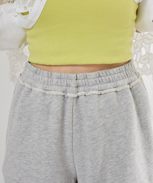 Kastane（カスタネ）の「【低身長サイズ/2サイズ展開/WEB限定】ダメージスウェットパンツ（スウェットパンツ・レディース・グレー/ブラック・1/0）」の15枚目の写真