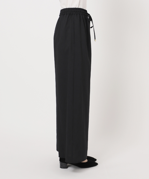 B.C STOCK（ベーセーストック）の「《2点セット》ウォッシャブル / リネンライクセットアップ（つなぎ/オールインワン・レディース・ウッド/ベージュ/ブラック・FREE）」の4枚目の写真