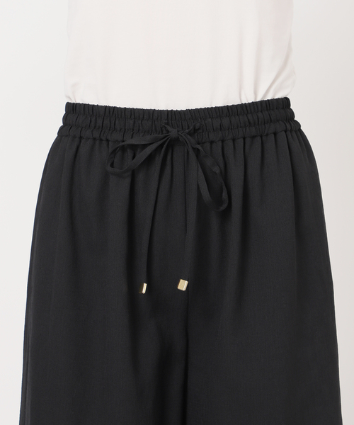 B.C STOCK（ベーセーストック）の「《2点セット》ウォッシャブル / リネンライクセットアップ（つなぎ/オールインワン・レディース・ウッド/ベージュ/ブラック・FREE）」の5枚目の写真