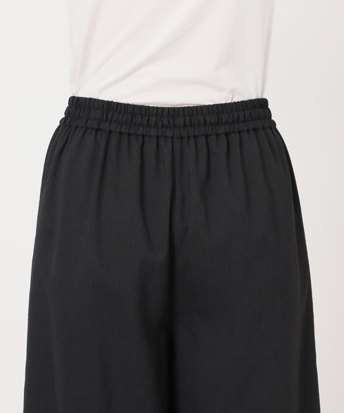 B.C STOCK（ベーセーストック）の「《2点セット》ウォッシャブル / リネンライクセットアップ（つなぎ/オールインワン・レディース・ウッド/ベージュ/ブラック・FREE）」の6枚目の写真