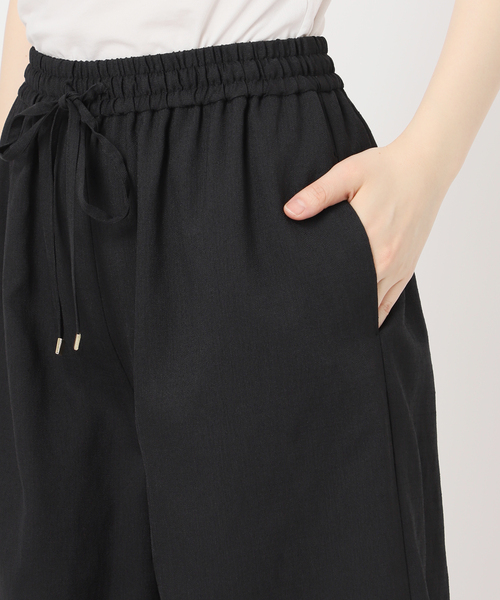 B.C STOCK（ベーセーストック）の「《2点セット》ウォッシャブル / リネンライクセットアップ（つなぎ/オールインワン・レディース・ウッド/ベージュ/ブラック・FREE）」の7枚目の写真